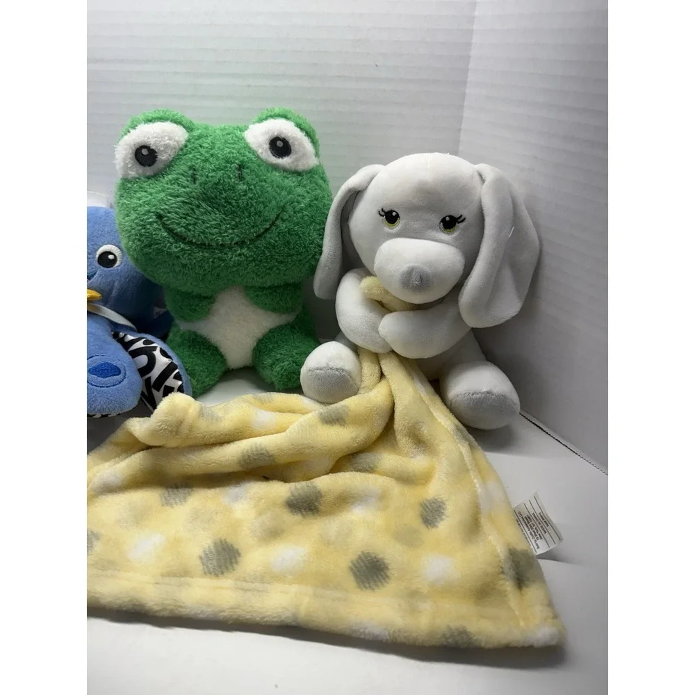 Lot Plush Toys‎ Baby Einstein Octoplush Panda Frog Dogs Lovey Blanket